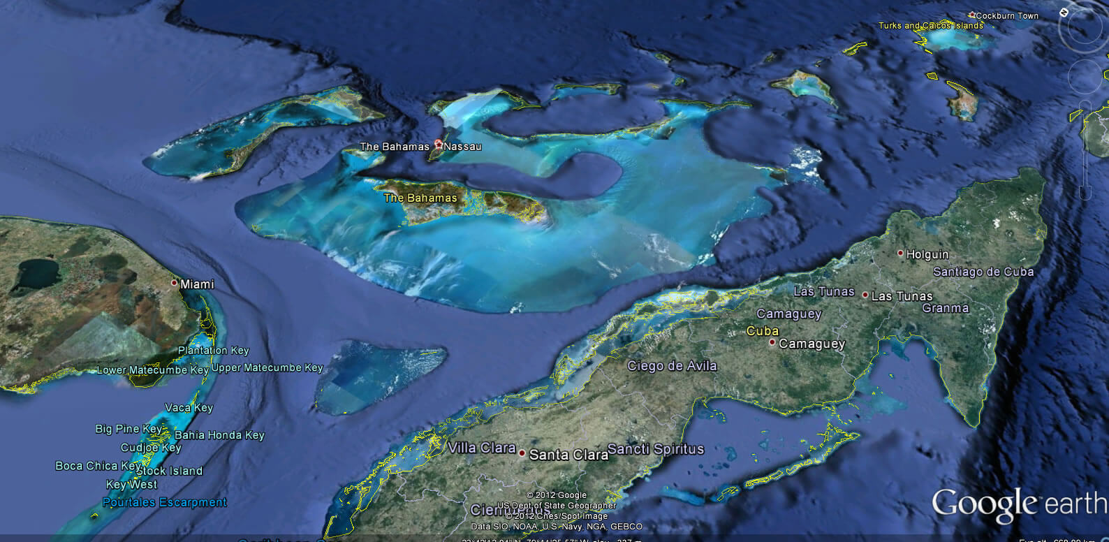 bahamalar yeryuzu haritasi